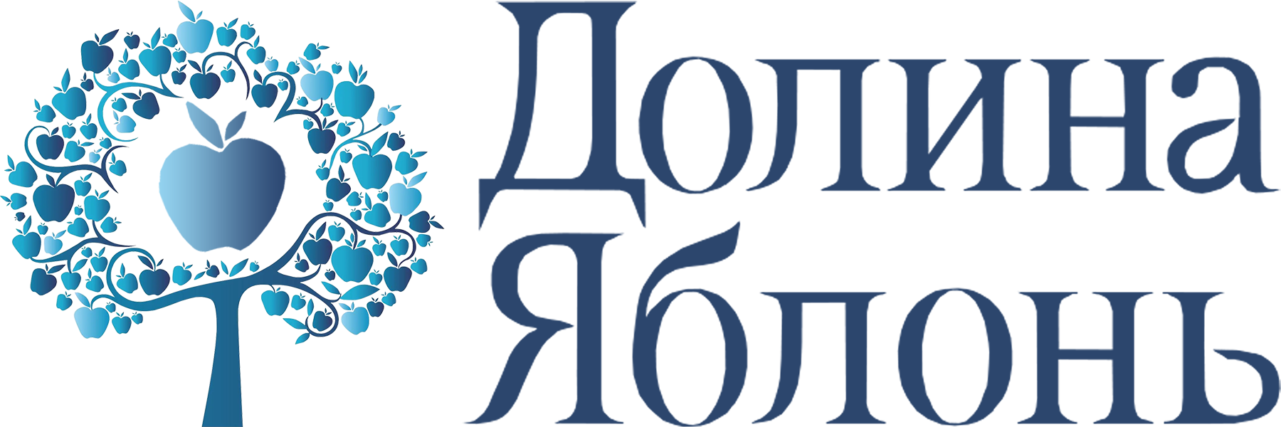 Логотип Долина яблонь в цвете